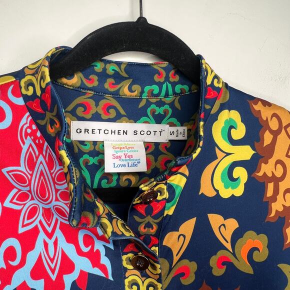 Gretchen Scott Navy Shift Mini Dress Size Small - Picture 3 of 9